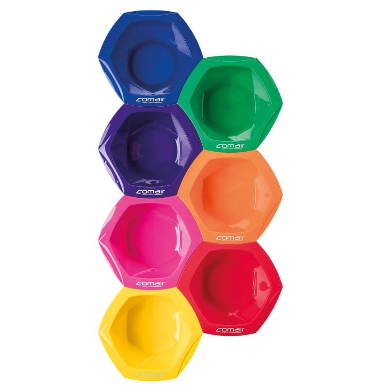 Comair Färbeschalenset Large 7teilign Rainbow 350 ml