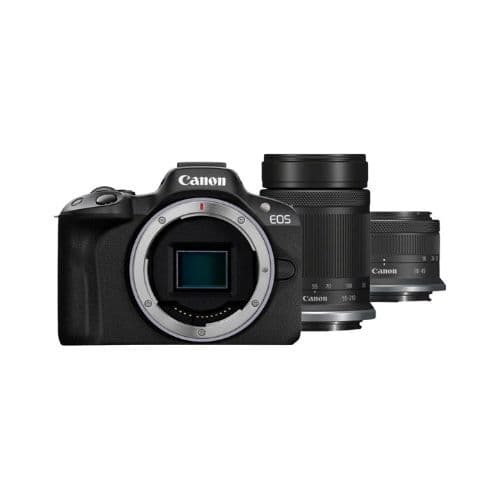 Canon EOS R50 Mirrorless Camera Kit with RF-S 18-45mm IS STM and RF-S 55-210mm IS STM Lens
