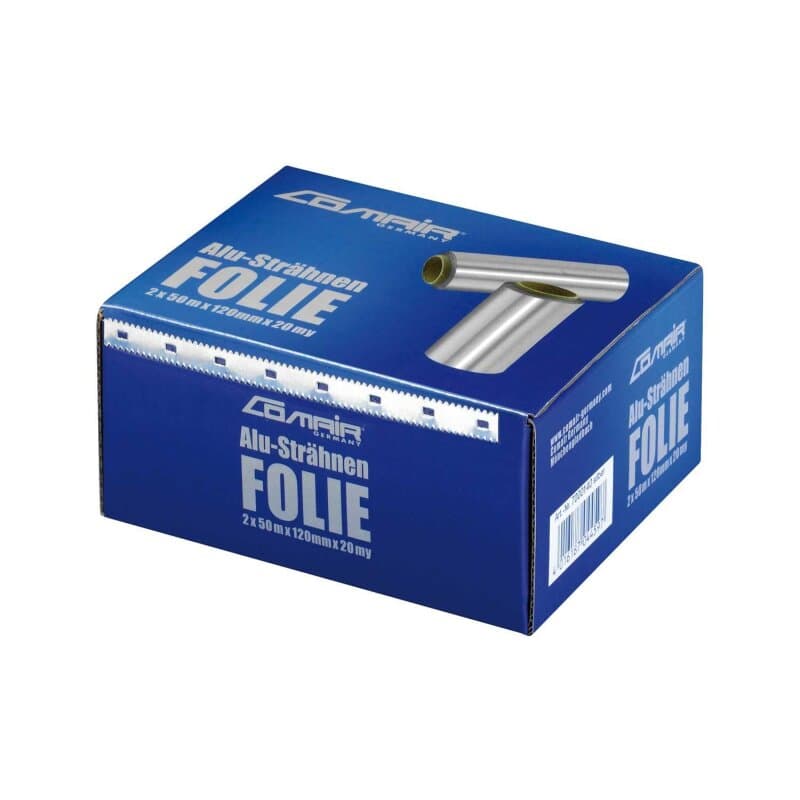 Comair Alusträhnenfolie 2er Pack 20 my 12cm x 50m silber