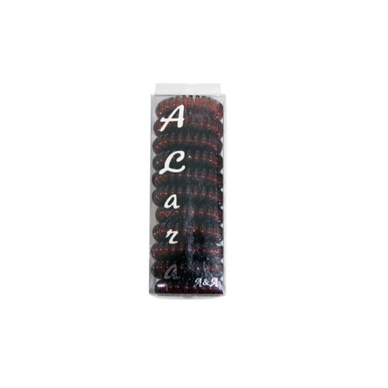 A&A Haargummi havanna 3,8 cm Telefonkabel 11er