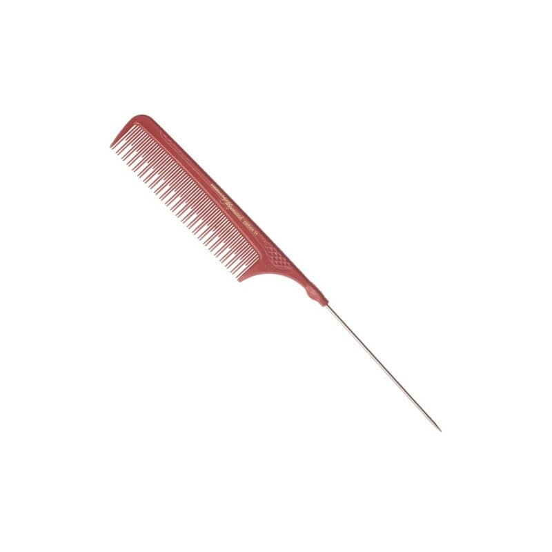 Hercules Sägemann Carbon C21 rot Toupier-Nadelstielkamm 8,75"