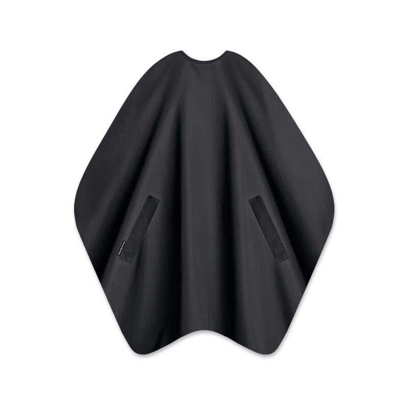 Trend-Design Barber Cape Haarschneideumhang Schneide- und Rasierumhang schwarz