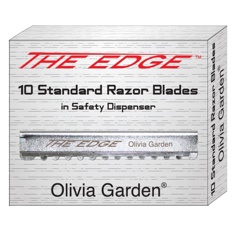 Olivia Garden Ersatzklingen 10 Stück für Rasiermesser The Edge