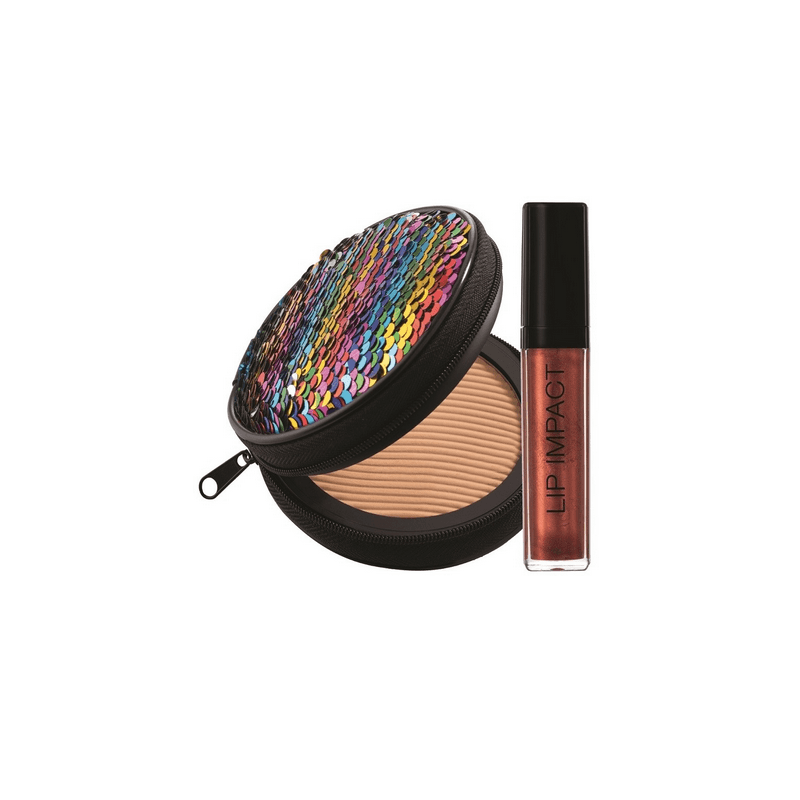 Nouba Sunlike Set N.1 Millerighe Maxi Bronzer + Lip Impact 33 (Lipgloss Reflecta Texture) + Pouch