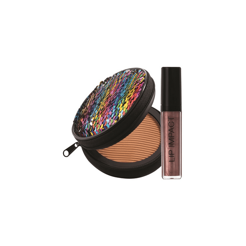 Nouba Sunlike Set N.2 Millerighe Maxi Bronzer + Lip Impact 34 (Lipgloss Reflecta Texture) + Pouch