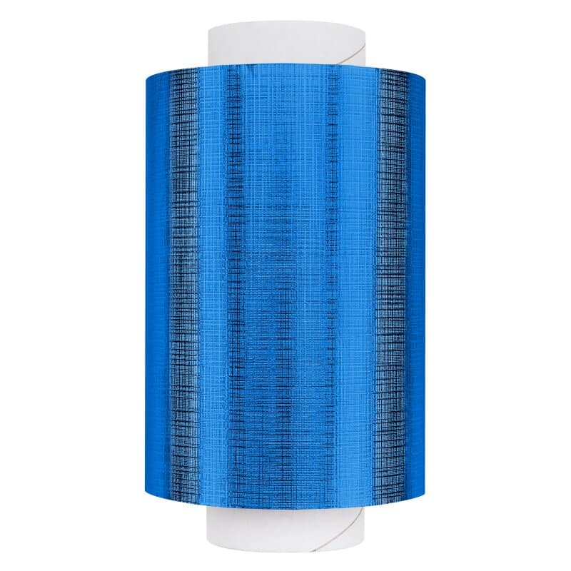 Fripac Alu-Haarfolie Super-Plus 15 my Geprägt, 100 m x 12 cm Blau