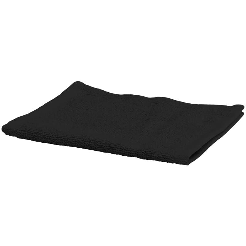 Le Coiffeur Frottee-Gesichtstuch 30 x 15 cm, schwarz