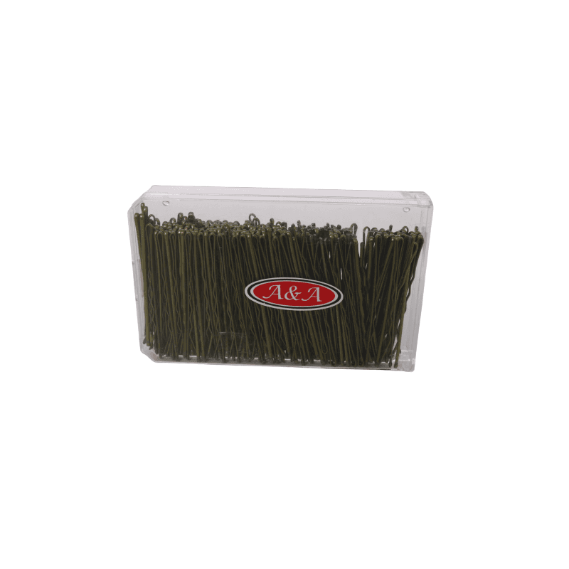 A&A Haarklemmen Box 240er ca. 6 cm gold gewellt