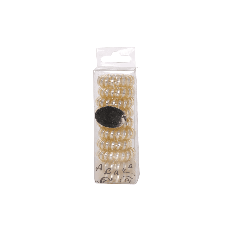 A&A Haargummi gold, Pastell-Metallic, 10er Telefonkabel