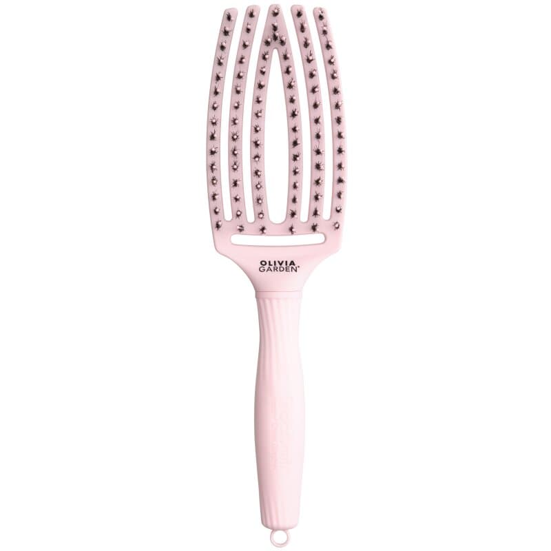 Olivia Garden Fingerbrush Pastel Pink 6 reihig medium
