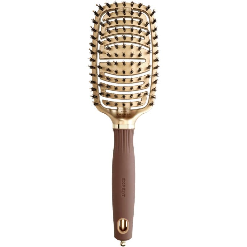Olivia Garden Expert Care Flex Wildschwein-/Nylonborsten Gold&Braun