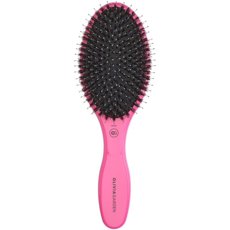Olivia Garden Expert Care Oval Wildschwein-/Nylonborsten Pink