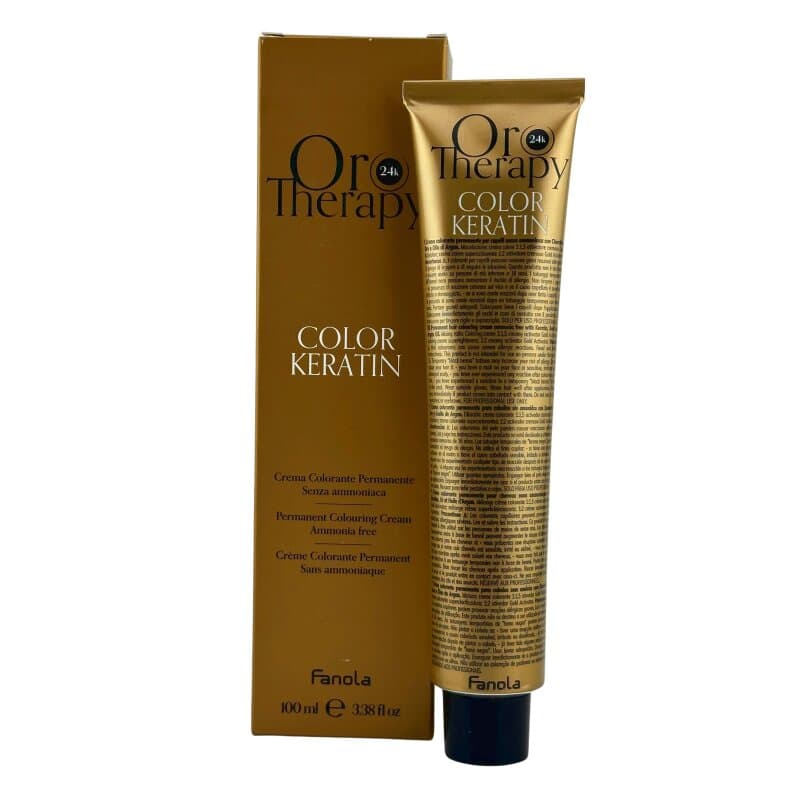 Fanola Oro Therapy Color Keratin 8,1 Hellblond Asch 100 ml