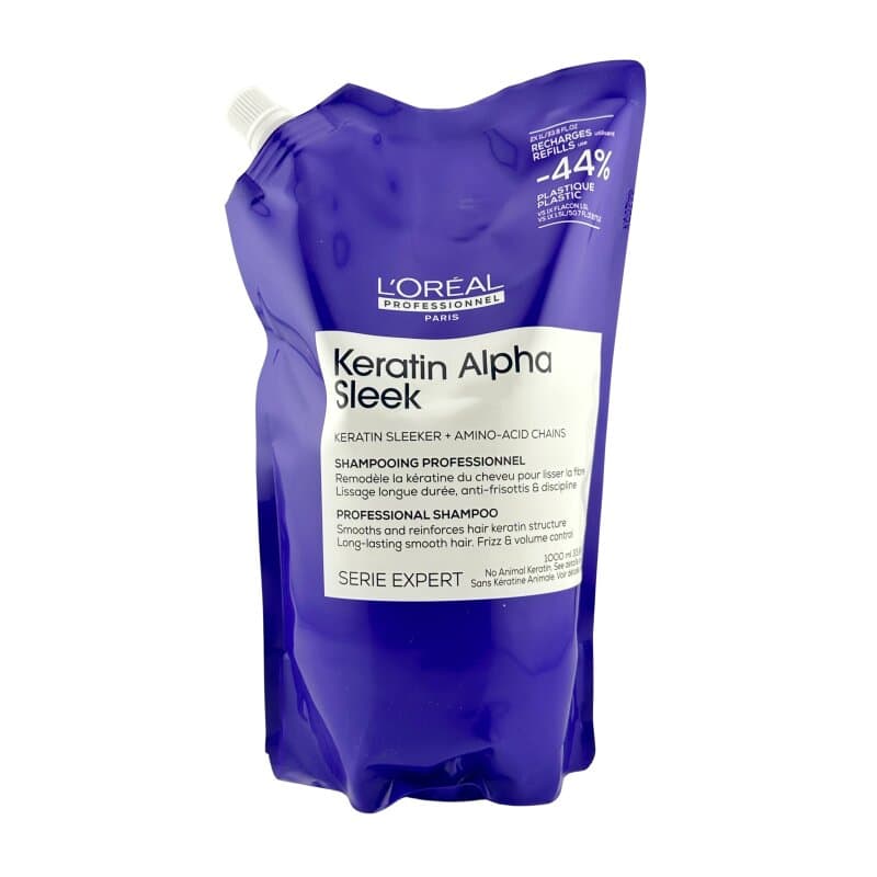 L'Oréal Serie Expert Keratin Alpha Sleek Shampoo Refill 1000 ml