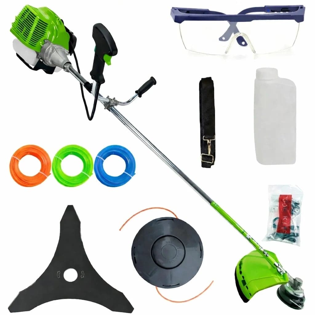8.5CP *MEGA* Motocoasa Benzina 2t timpi 8.5cp, 12000rpm, 58cc, model 2026 cu 10 accesorii, easy-start, Fresco Power by ItalianTech CMP1545