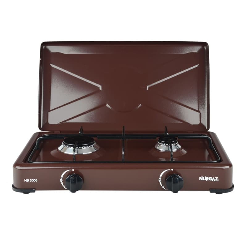Aragaz 2 arzatoare 1.5KW, 50x36 cm, 1.5kw Maro, NURGAZ