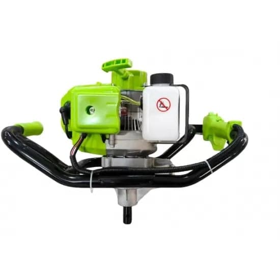 Motoburghiu pe benzina Campion, 8.5CP, motor 2 timpi 58cc, 9200rpm, burghie 100-300mm, adancime 800mm, rezervor 1.2L, 12kg, set forare pamant, model verde Italian Fresho CMP4350G GT-4350
