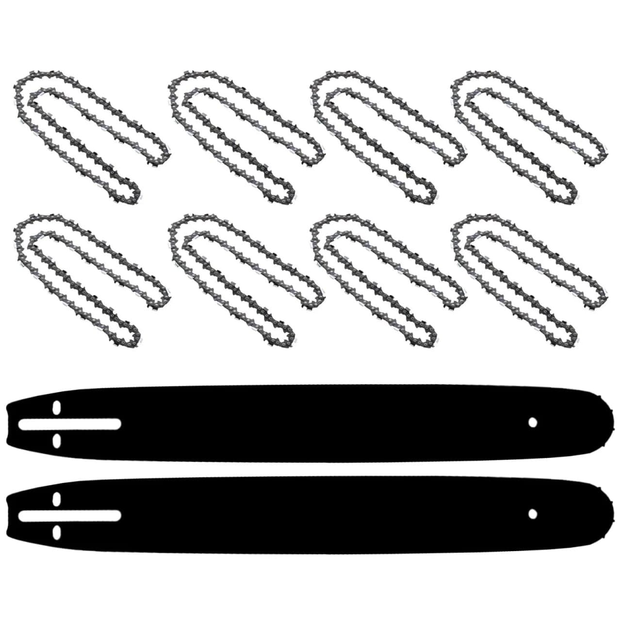 *LICHIDARE* Set 8 Lanturi si 2 Lame 400mm, 32 dinti, pas 0.325, universale pentru motofierastrau ( drujba )
