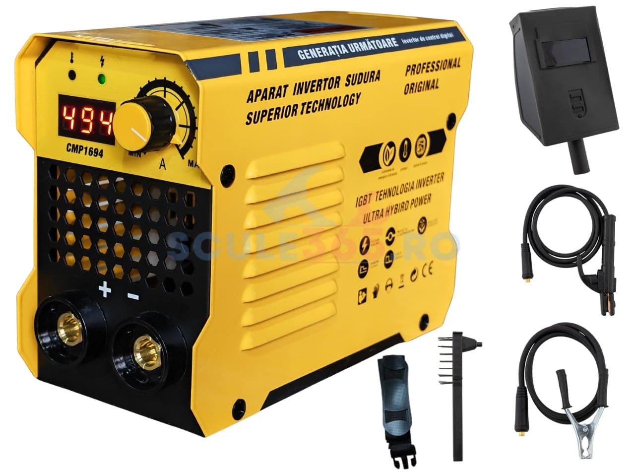 Aparat de sudura tip Invertor 304A, reglaj, afisaj digital, ventilat, 1.6-4mm, Next Generation - URAL MASH PROFESSIONAL CMP1694