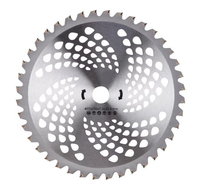 Disc vidia drept 255 mm, 40T, pentru motocoasa, prindere 25.4 mm, MTC 1373 MOTOYAMA JAPAN