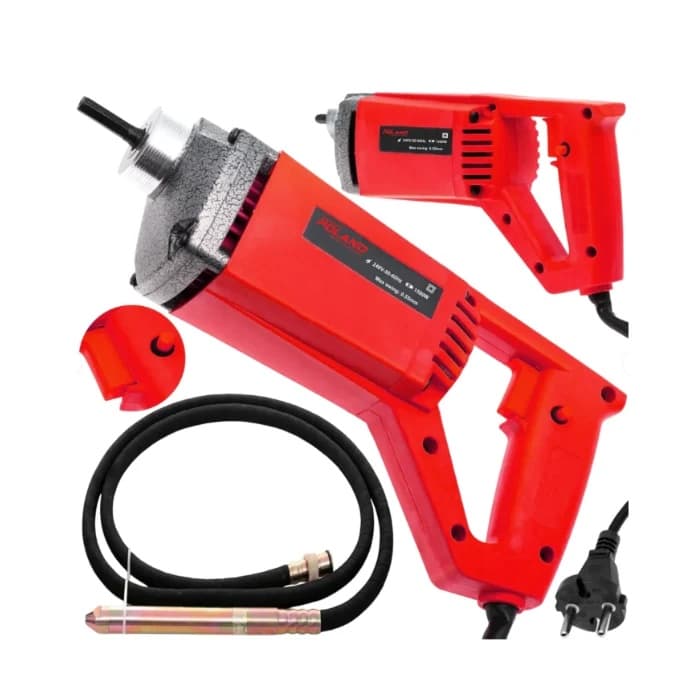 Vibrator Beton Poland B8170, Putere 1500 W, Turatie 4500 rpm, Furtun Flexibil cu Lancie 1.5 m, Oscilatie 0.55 mm, Alimentare 240 V