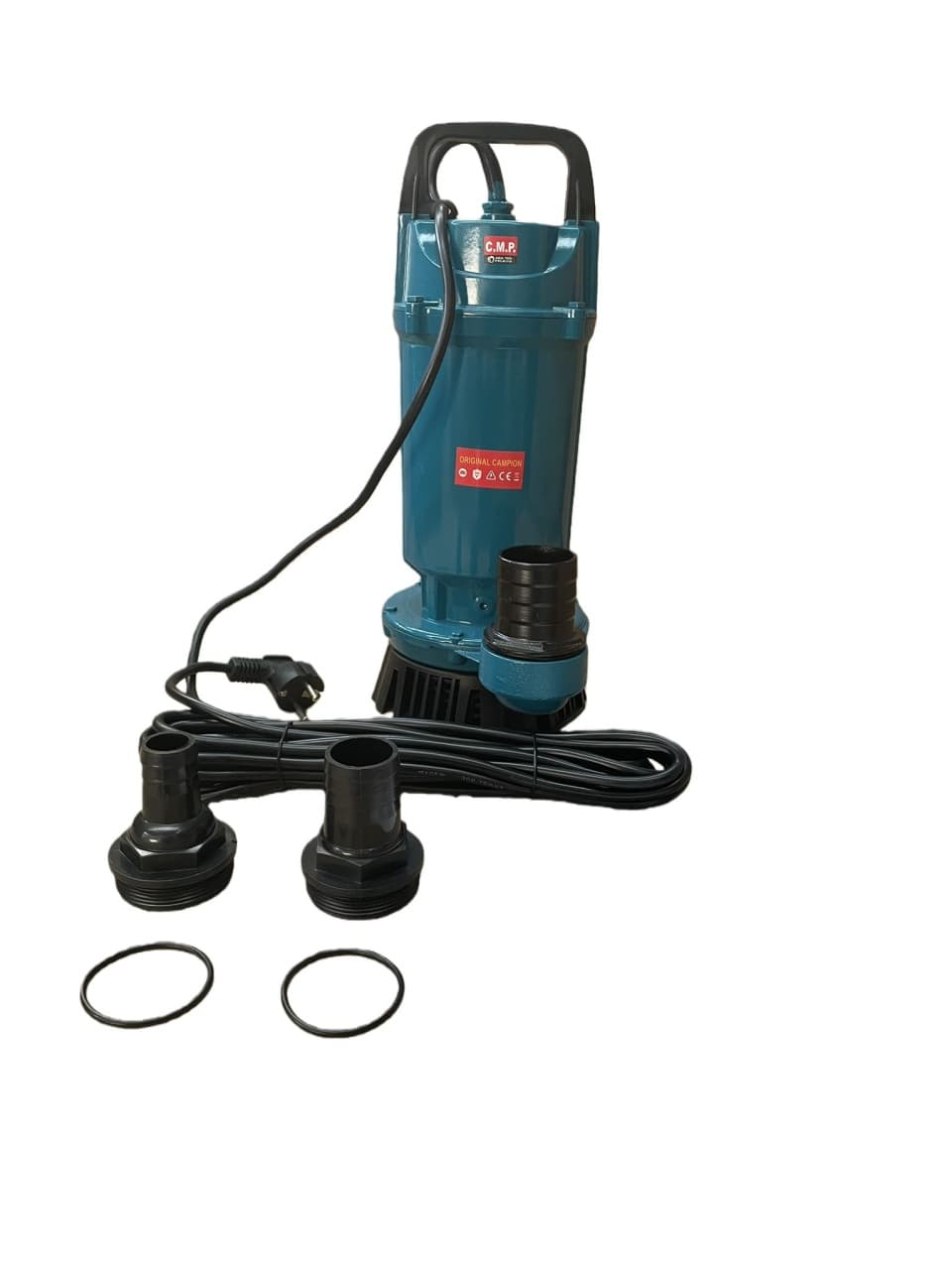 Pompa submersibila apa curata CMP1767 QDX10-35-1.1, 1.1kW, 1.5HP, debit 10 mc/h, inaltime refulare 35m, iesire 2" / 1.5" / 1", 2860RPM, 110-220V, fara plutitor