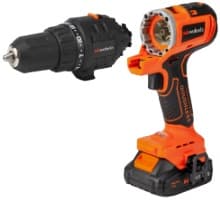 Masina de insurubat multifunctionala MT20 brushless 20V 2 acumulatori 2Ah 3 capete mandrina 13 mm impact 200 Nm mini ferastrau 100 mm EvoTools 682373