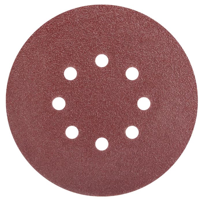 Set 5 discuri abrazive 210mm, prindere arici, granulatie 40, 10A, 8 gauri Ø10mm, Evotools 680637