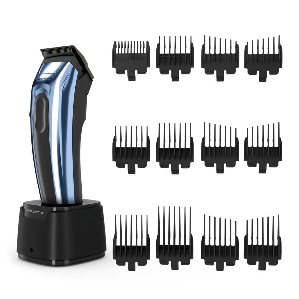 Aparat de tuns Rowenta Barber Experience TN1551E0 lame inox 6500 rpm autonomie 150 minute 0.6 - 26.5 mm cablu alimentare 1.8 m albastru & negru