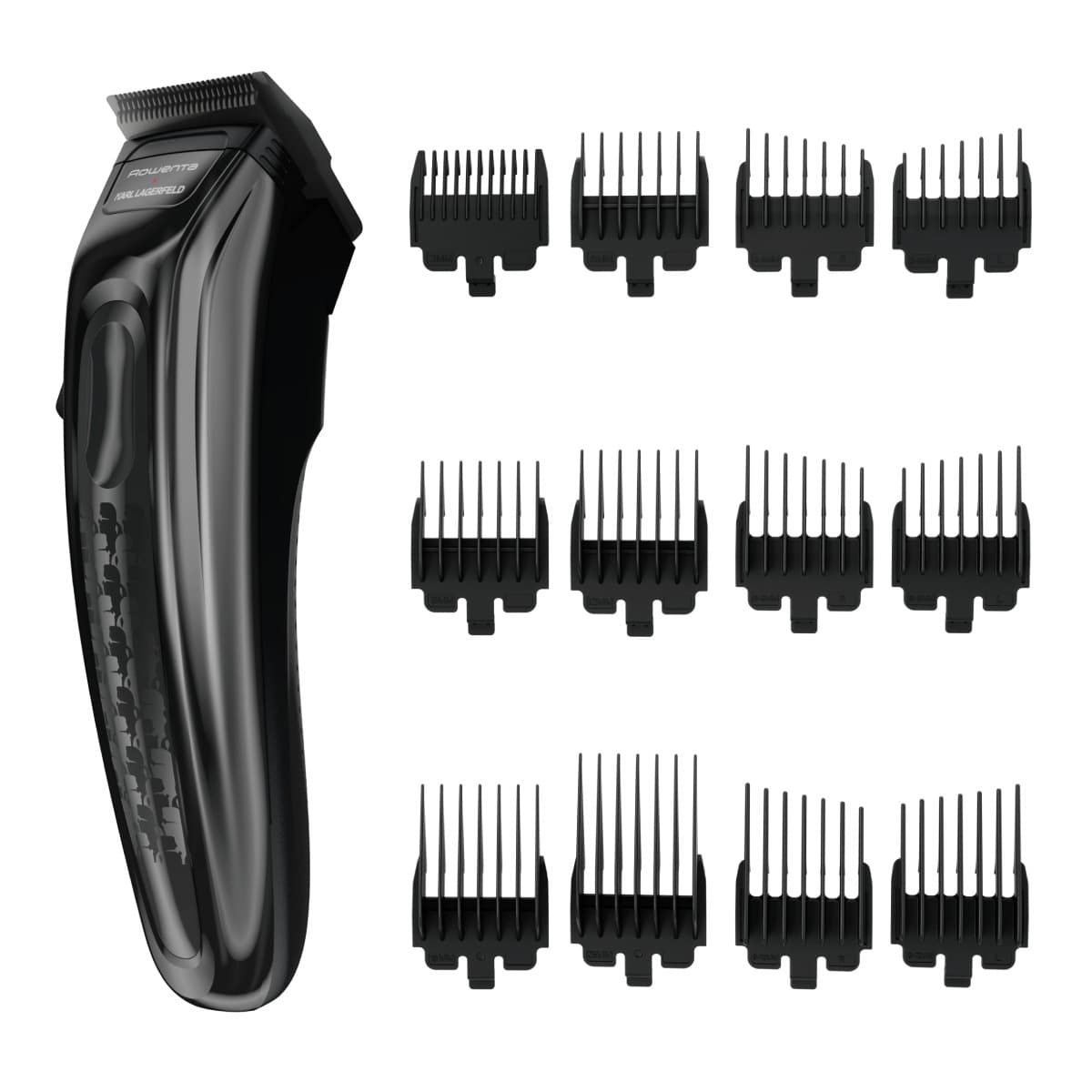 Aparat de tuns Rowenta x Karl Lagerfeld Barber Experience TN155LE0 6500 rpm autonomie 150 min 6 piepteni ficsi 6 piepteni fade lame inox indicat