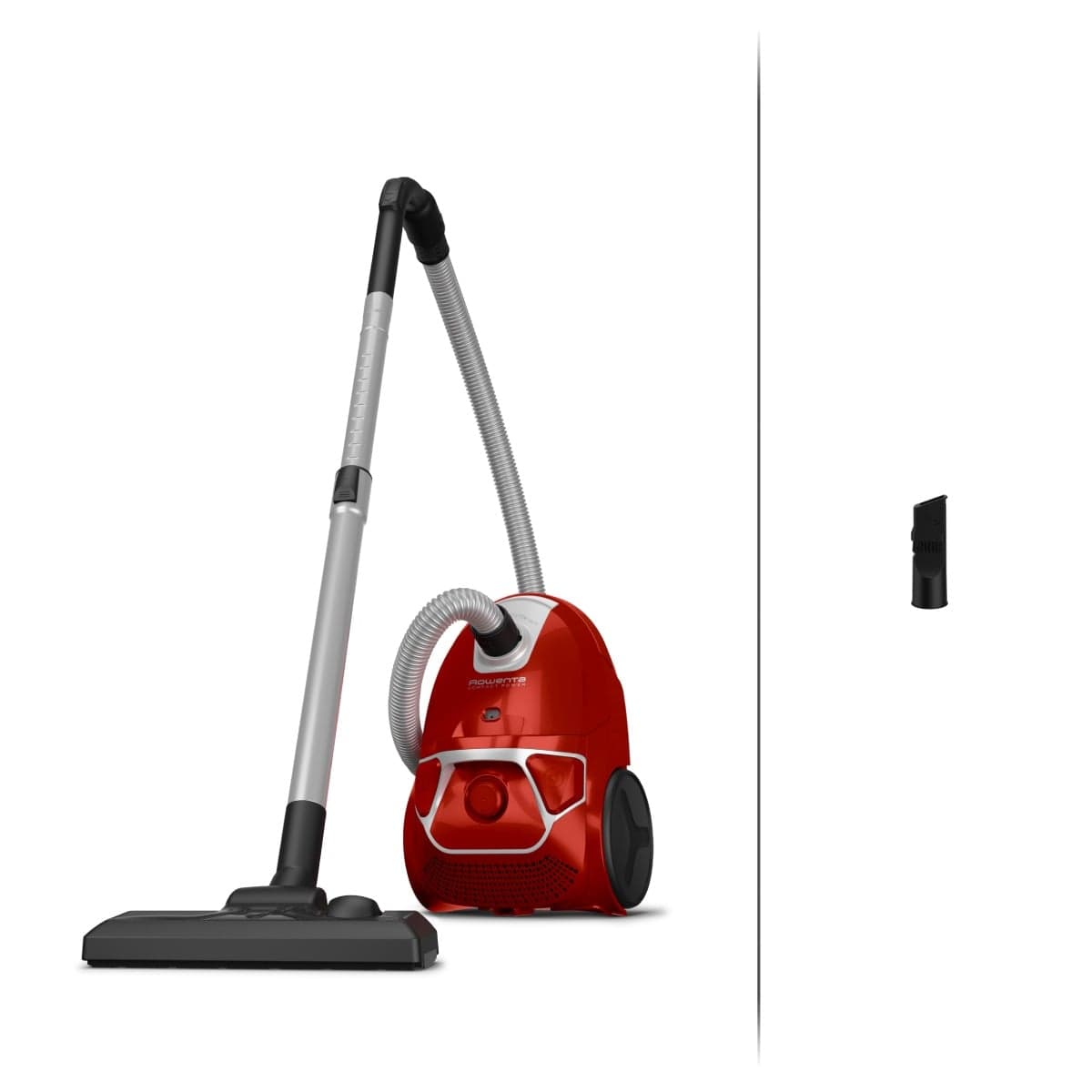 Aspirator cu sac Rowenta Compact Power parquet RO3923EA 750W Clasa A Tub telescopic din metal Sac Hygiene+ Rosu