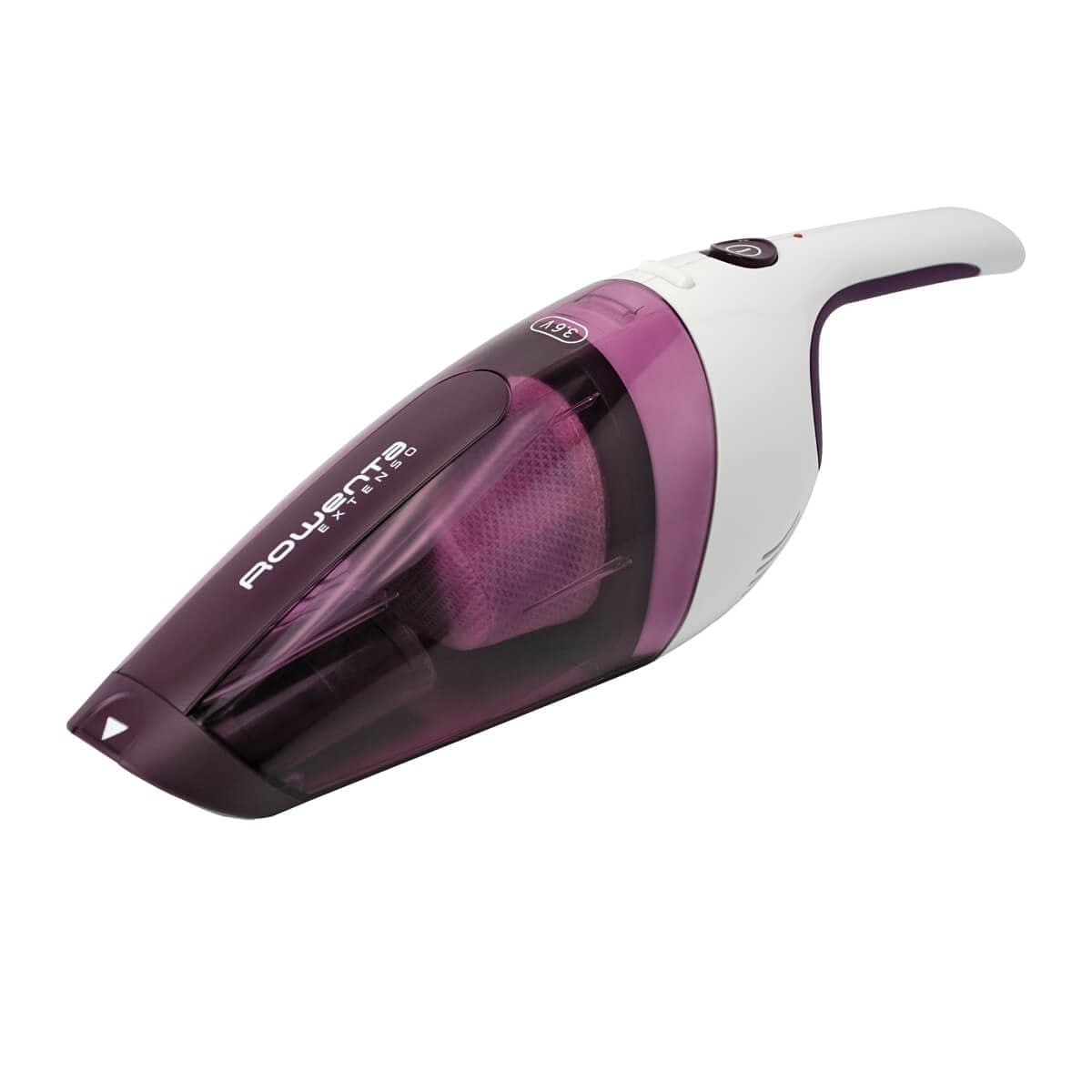Aspirator de mână Rowenta Extenso Dry AC232001 Sistem ciclonic filtru permanent alb/Vișiniu