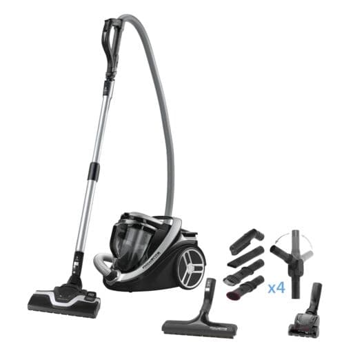 Aspirator fara sac Rowenta Silence Force Cyclonic 5***** RO7689EA 550 W Tehnologie Ciclonica cap de aspirare Power Air maner Ergo Comfort capacit