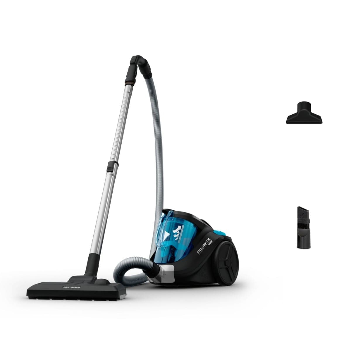 Aspirator fara sac Rowenta Compact Power RO3731 750 W 1.5 l filtru de inalta eficienta raza de operare 8.8 m Negru/Albastru
