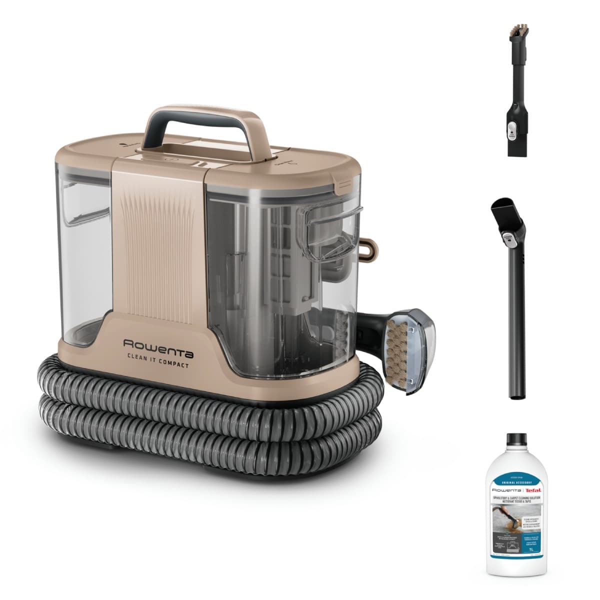 Aspirator tapiterie Rowenta Clean IT Compact IN3010F0 400W rezervor apa & detergent 1.4L rezervor apa murdara 0.85L perie spatii inguste de 8cm a