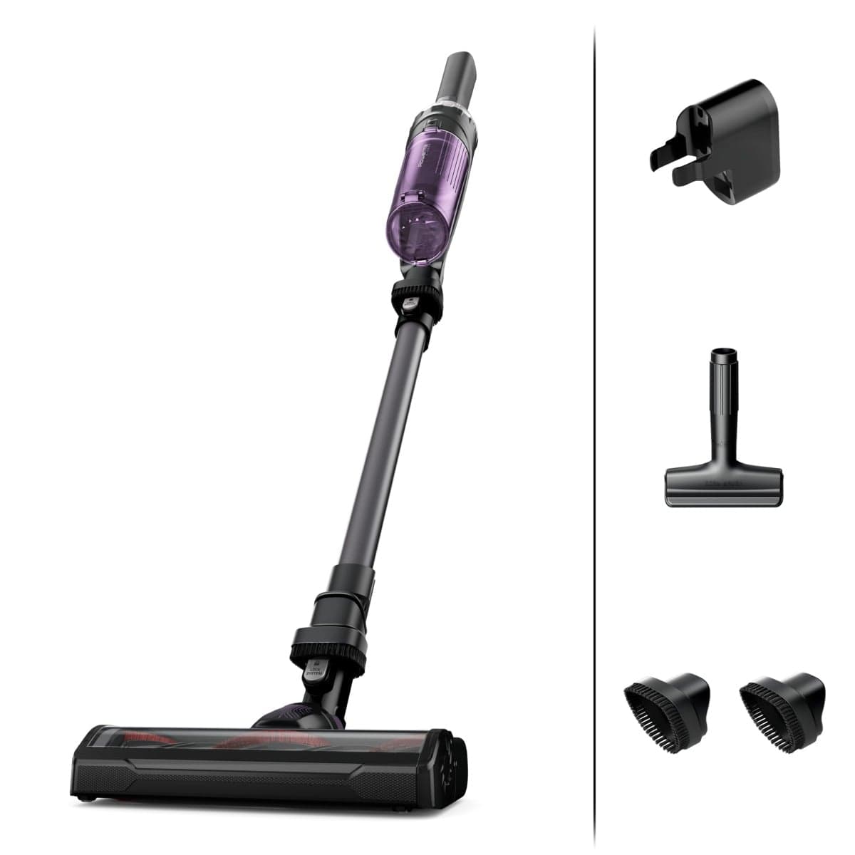 Aspirator vertical fără fir Rowenta X-Nano RH1128WO Tehnologie 2 în 1 mod de aspirator de mână autonomie max 40 min negru
