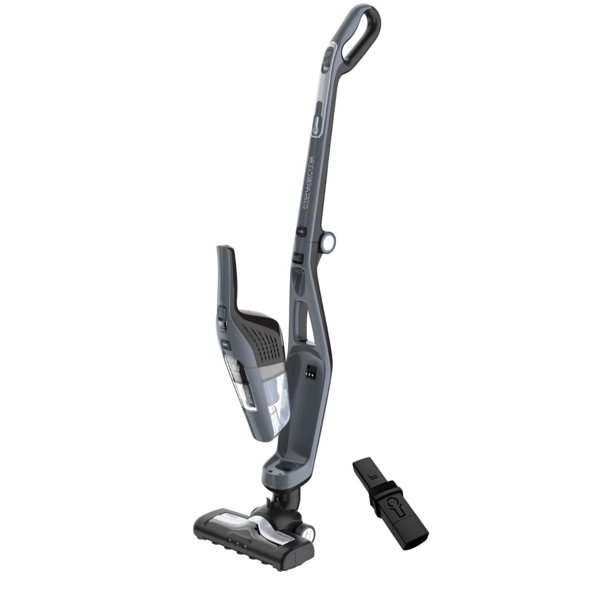 Aspirator vertical Rowenta Dual Force 2 in 1 RH6756WO 48W 21.6V 0.6L autonomie 45 min perie de aspirare rotativa Gri