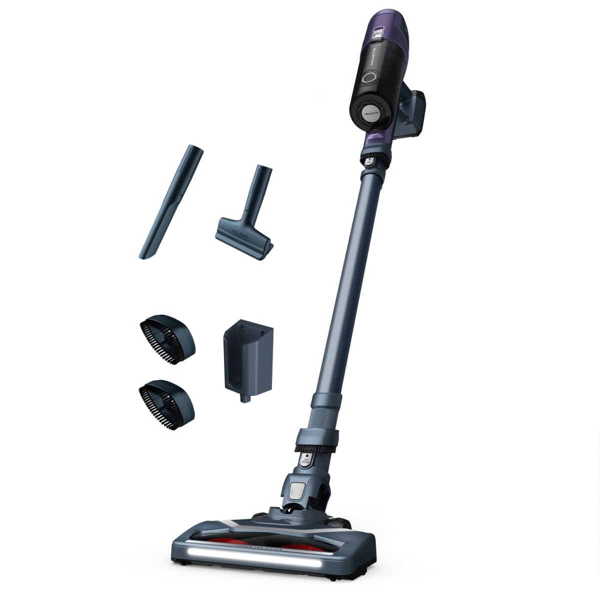 Aspirator vertical Rowenta X-Pert 6.60 Essential RH6838WO autonomie 45 minute functie Eco 100 W Tehnologie Ciclonica gri argintiu