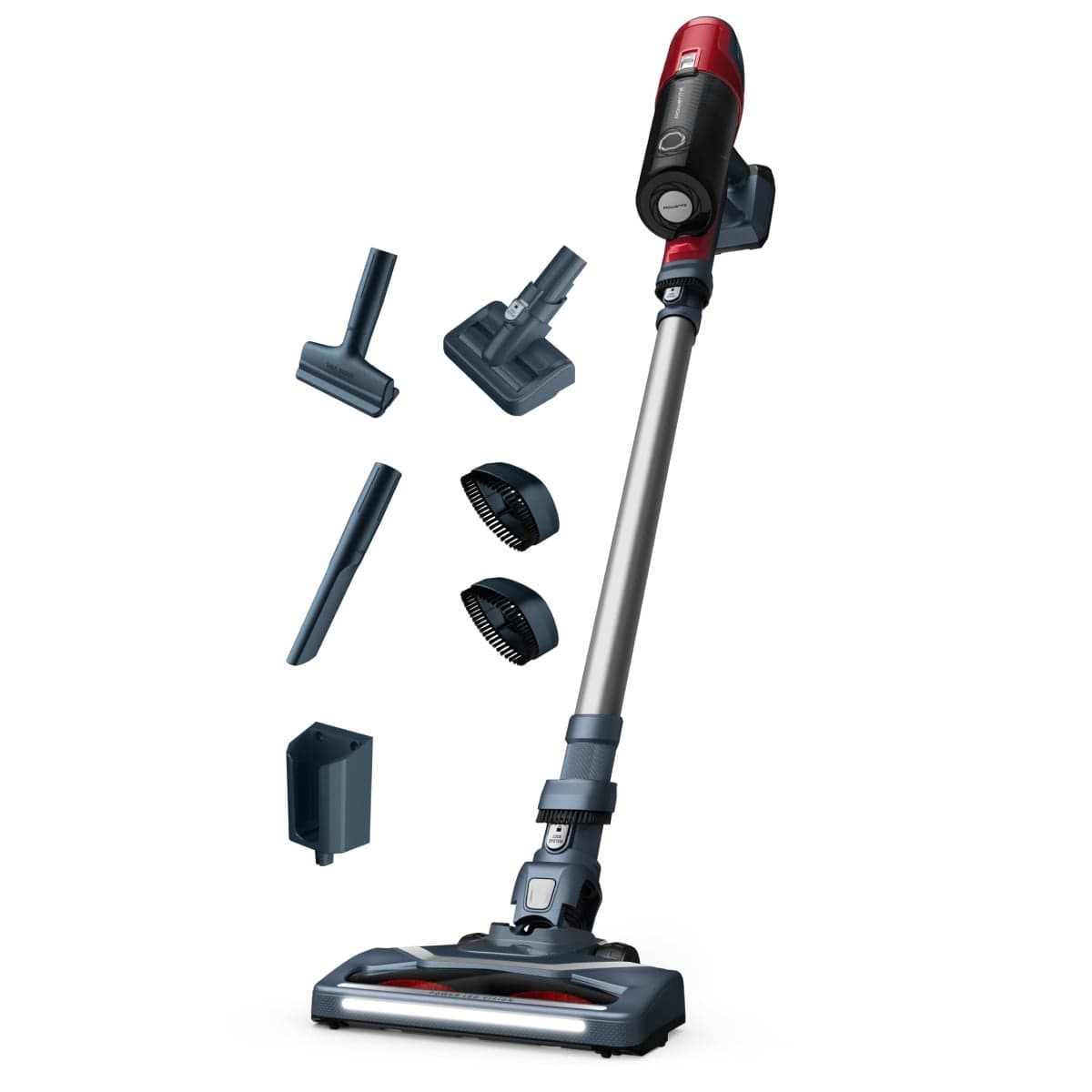 Aspirator vertical Rowenta X-PERT 6.60 RH6877WO 2 in 1 autonomie 45 minute mod Eco functie Boost rosu & gri