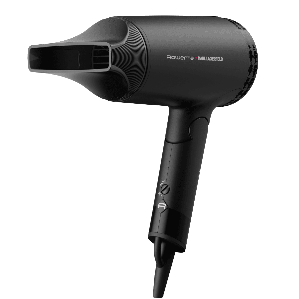 Uscator de par ROWENTA x Karl Lagerfeld Express Style CV184LF0 1600 W 2 trepte de temperatura invelis Keratin & Glow concentrator negru