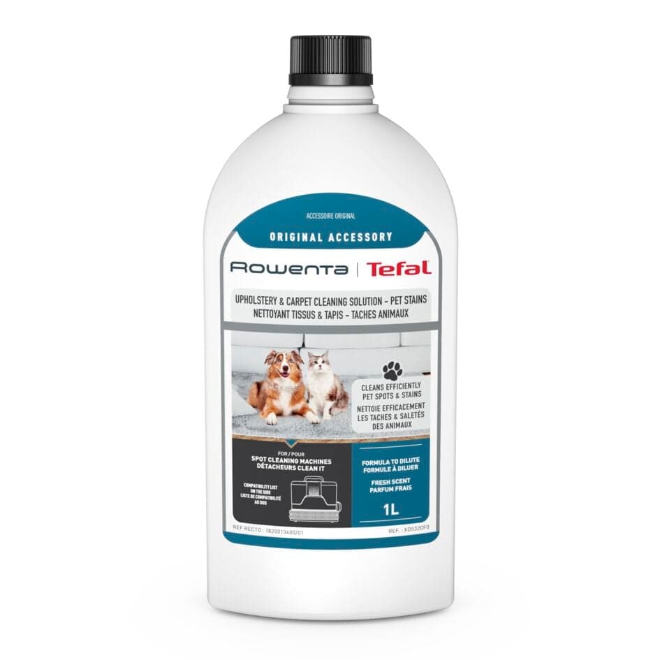 Detergent pentru aspirator cu spalare Rowenta XD5320F0 pentru textile covoare si pete animale de companie 1 litru compatibil cu aspiratorul pentru
