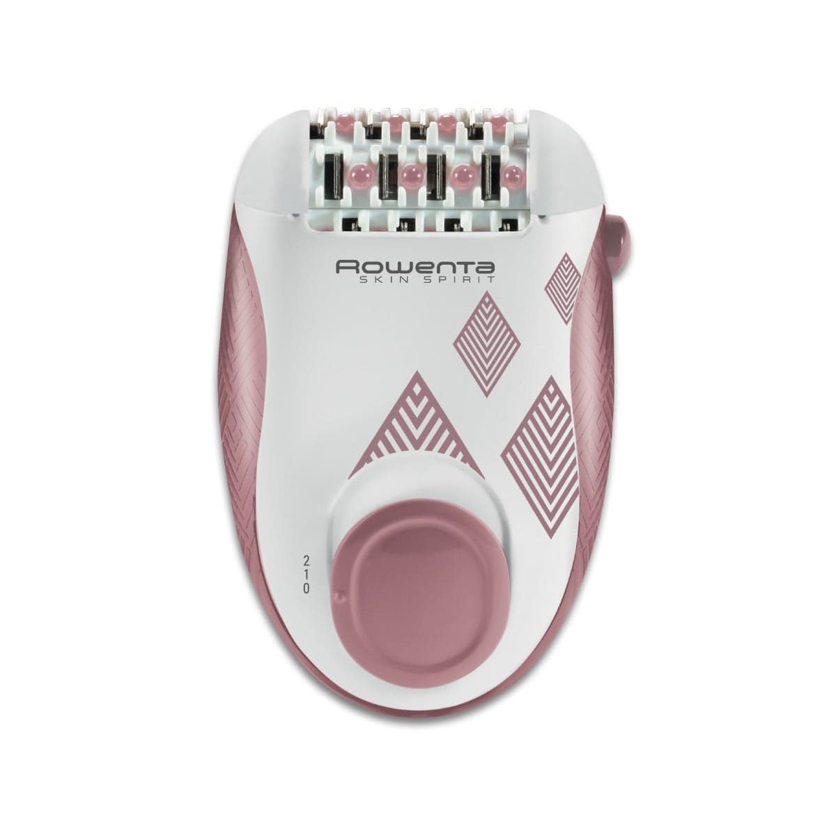 Epilator Rowenta Skin Spirit EP2900F1 2 trepte de viteză 24 pensete sistem de ghidare sistem de masaj cu bile roz