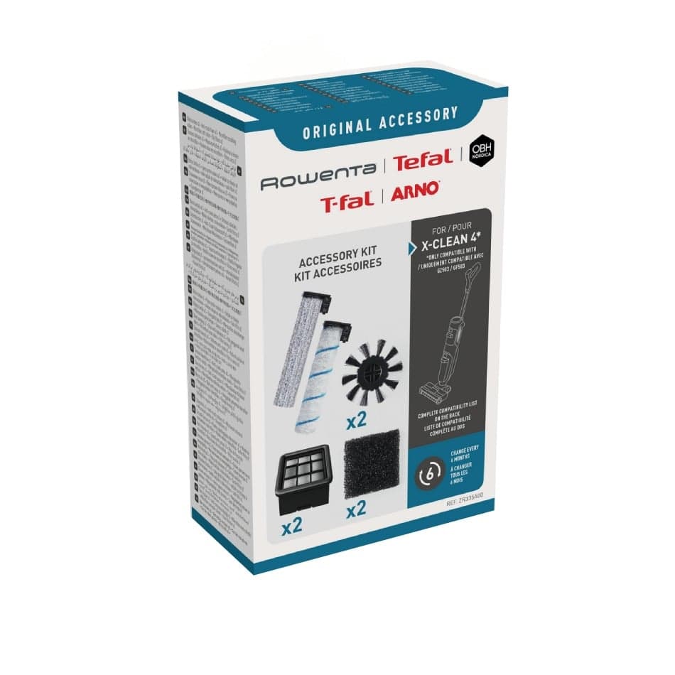 Kit accesorii Rowenta ZR335A00 cu role si filtre compatibil cu aspiratorul vertical cu spalare X-Clean 4 seriile GZ503xx