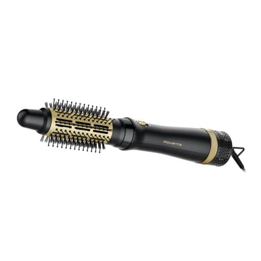Perie cu aer cald Rowenta Express Style CF6330F0 3 accesorii invelis ceramic cablu rotativ 360° negru & auriu