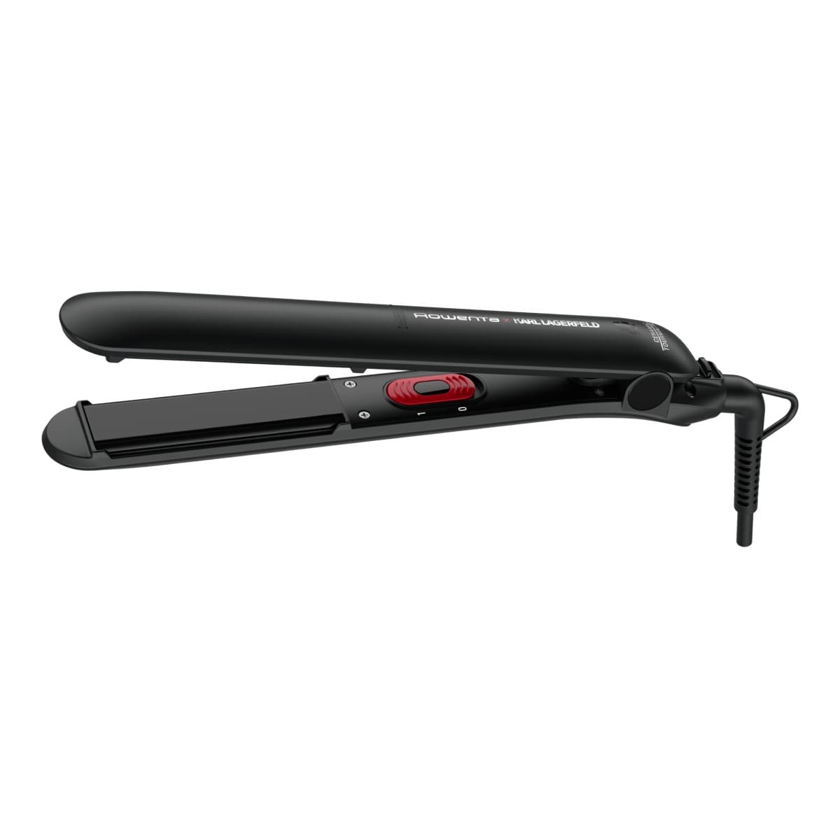 Placă de păr Rowenta EasyLiss Karl Lagerfeld SF161LF0 înveliș Ceramic Tourmaline 200 °C Funcția Straight & Curl negru
