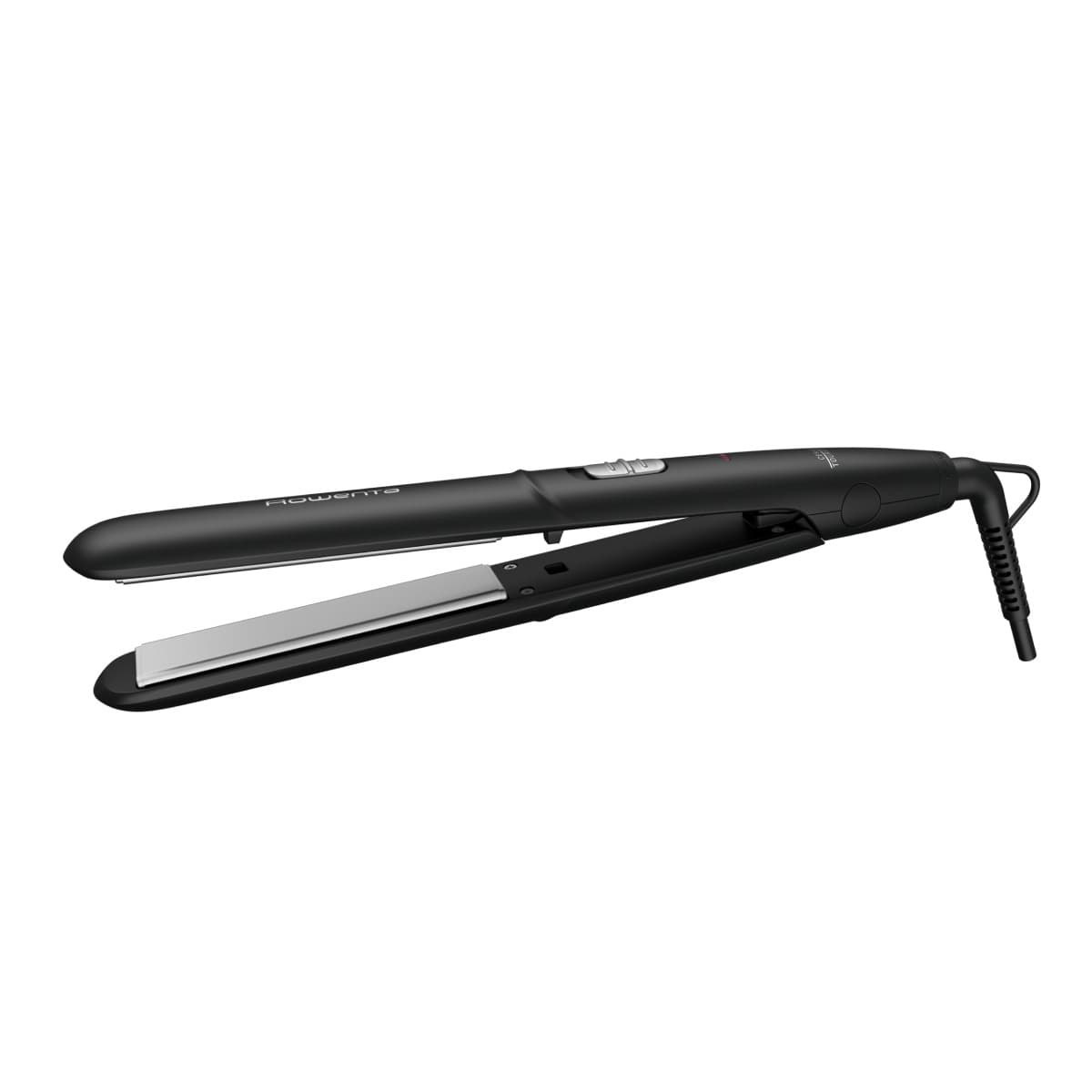 Placă de păr Rowenta Express Style SF1810F0 înveliș Ceramic Tourmaline 2 trepte de temperatură negru & argintiu