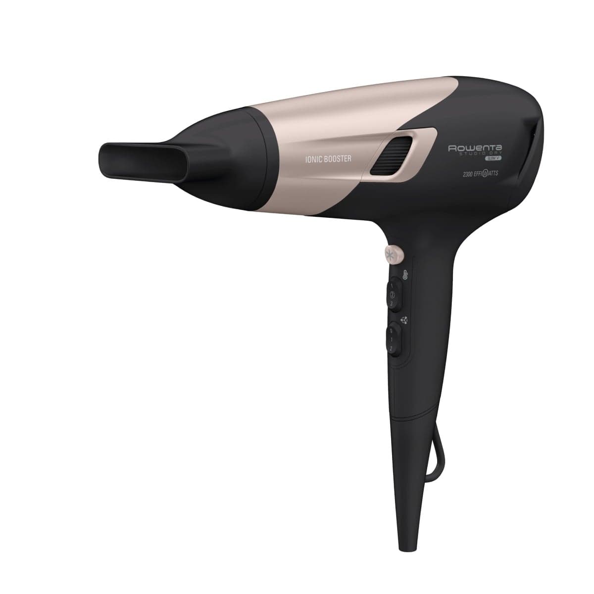 Uscător de păr Rowenta Studio Dry Glow CV5831F0 2100W 6 trepte de viteza si temperatura tehnologie Thermo control difuzor pentru volum negru&ro