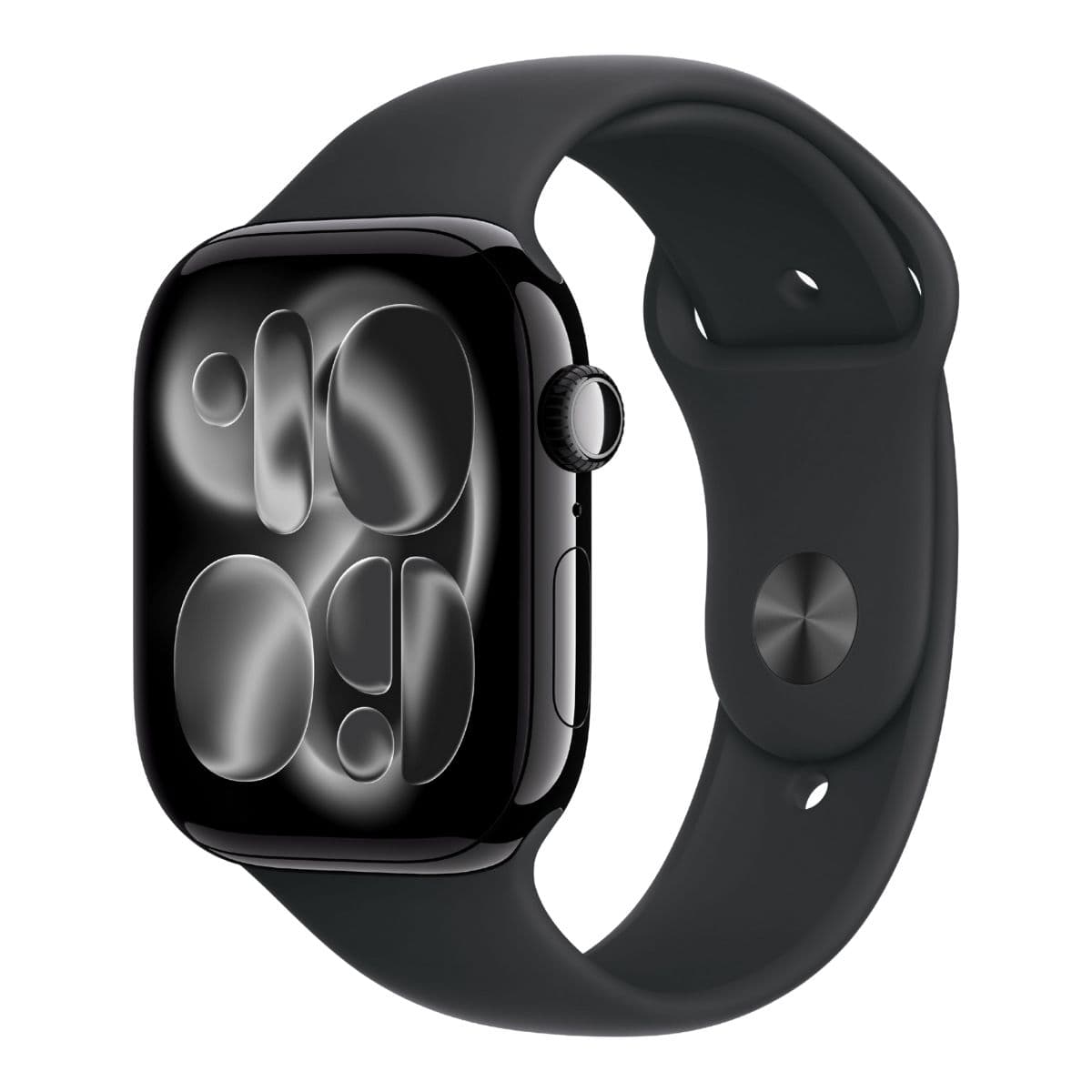 Apple Watch Series 11 GPS 46mm Jet Black Aluminium Case with Black Sport Band S/M MEUW4