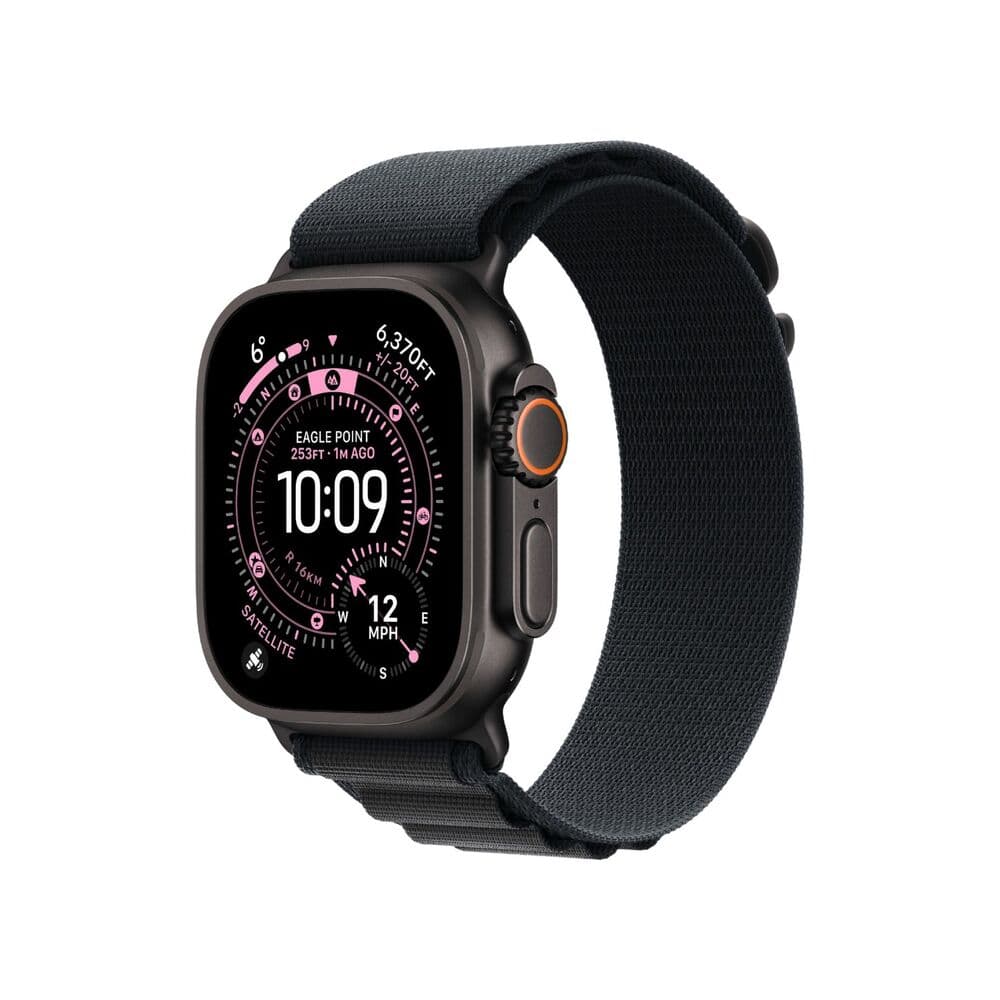Apple Watch Ultra 3 5G 49mm Black Titanium Case with Black Alpine Loop M MF0V4