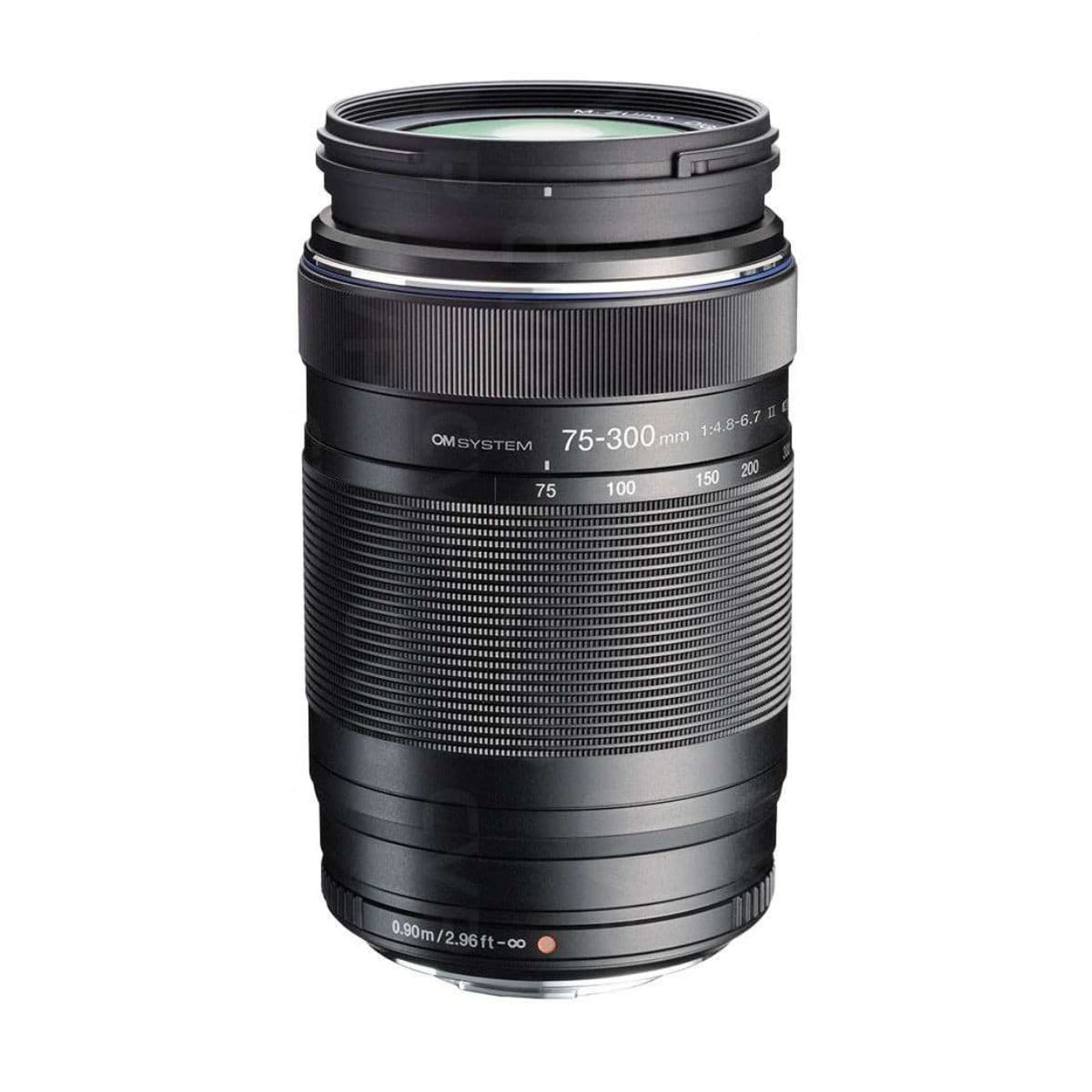 OM System M.ZUIKO DIGITAL ED 75-300mm F4.8-6.7 II Lens - Black